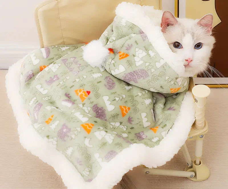 🎅 Κοστούμι “Cat Christmas Cape”